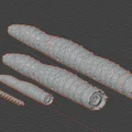 Mô hình sâu cát Dune Flexi Sandworm in 3D linh hoạt cực đẹp - Thumbnail 6