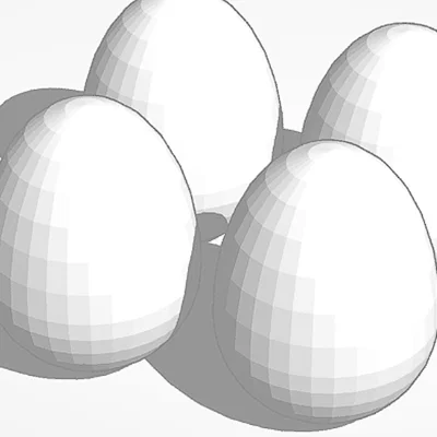 Mô hình quả trứng phục sinh (Easter Egg) đẹp mắt để in 3D