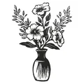 Mẫu in 3D trang trí tường hình bình hoa nghệ thuật (Flowers in a Vase) - Thumbnail 2