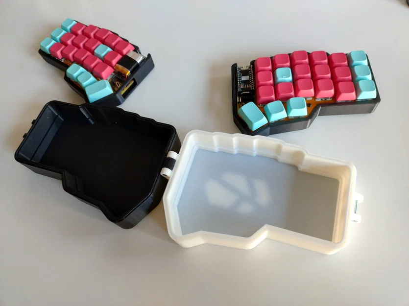 Bộ vỏ và hộp đựng du lịch bàn phím Corne MX in 3D chuyên dụng - Image 2