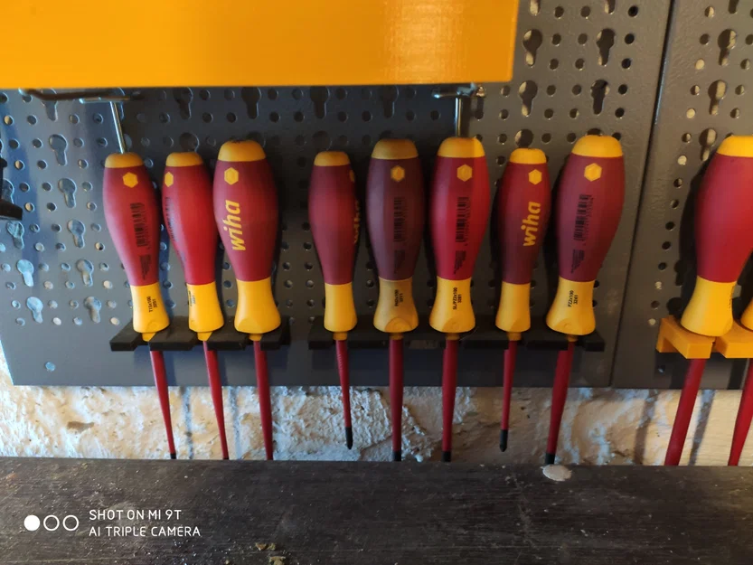 Giá treo tuốc nơ vít & kìm cho EU Pegboard (Wiha EDV) - Image 2
