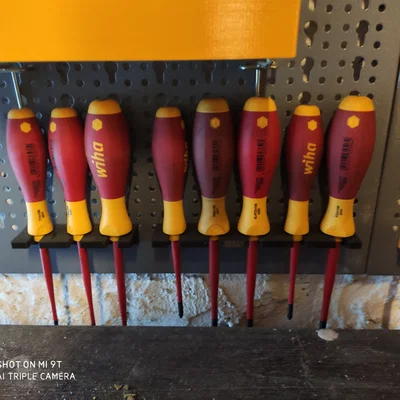 Giá treo tuốc nơ vít & kìm cho EU Pegboard (Wiha EDV)