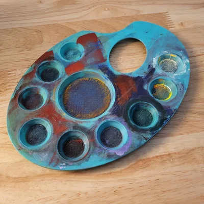Khay pha màu Paint Palette in 3D tiện dụng cho họa sĩ