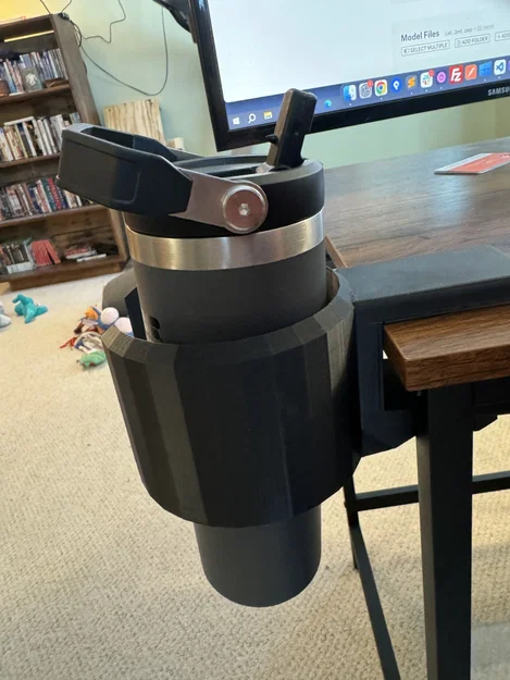 Kẹp Ly Gắn Bàn Kẹp Sâu Cho Tumbler Lớn (Stanley Style) - Image 1