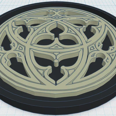 Gothic Rose Window Coaster 2