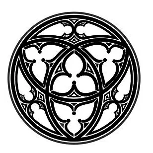 Gothic Rose Window Coaster 2