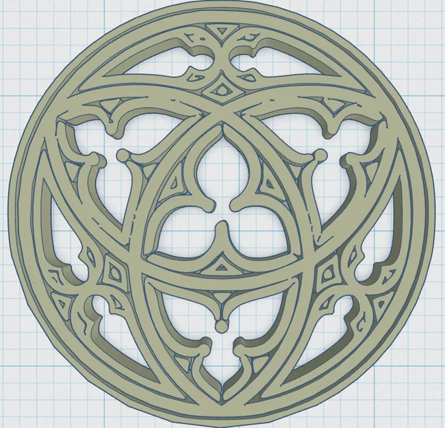 Gothic Rose Window Coaster 2 - Image 3