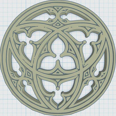 Gothic Rose Window Coaster 2