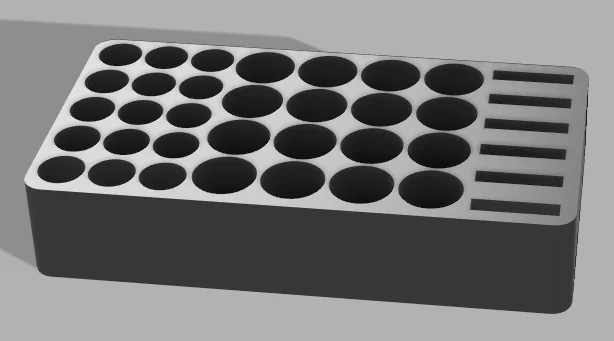 Khay Đựng Pin Đa Năng 3D: Sắp Xếp Pin AA, AAA và CR2032 Gọn Gàng - Image 1