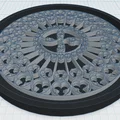 Gothic Rose Window Coaster 5 – Đế lót ly Cửa Sổ Hoa Hồng Gothic - Thumbnail 1