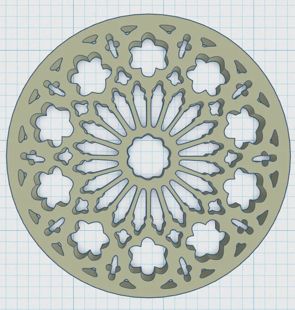 Gothic Rose Window Coaster 10 - Image 3