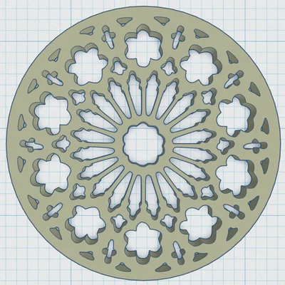 Gothic Rose Window Coaster 10