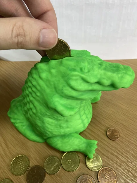 Ống Heo Chubby Cá Sấu (Chubby Crocodile Coin Bank / Piggybank) - Image 1