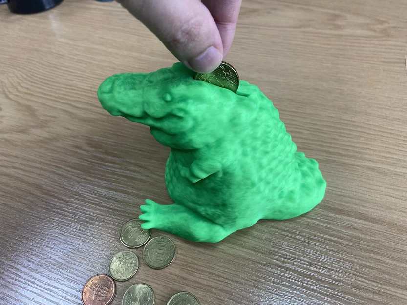 Ống Heo Chubby Cá Sấu (Chubby Crocodile Coin Bank / Piggybank) - Image 2