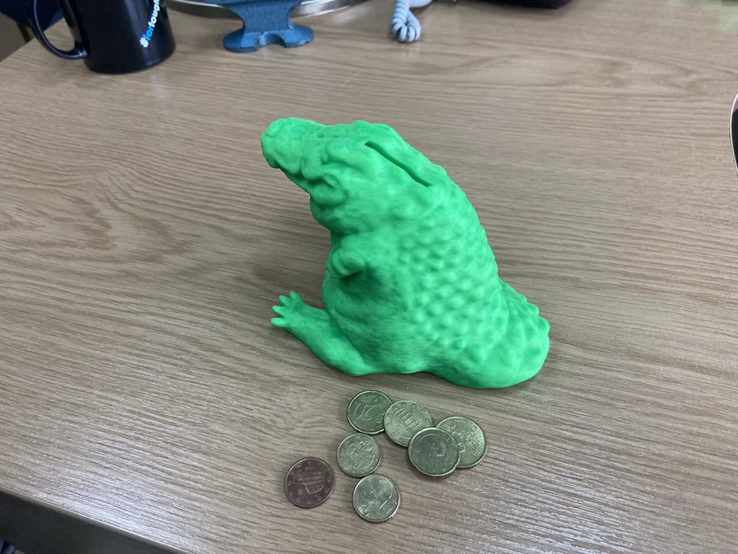 Ống Heo Chubby Cá Sấu (Chubby Crocodile Coin Bank / Piggybank) - Image 4
