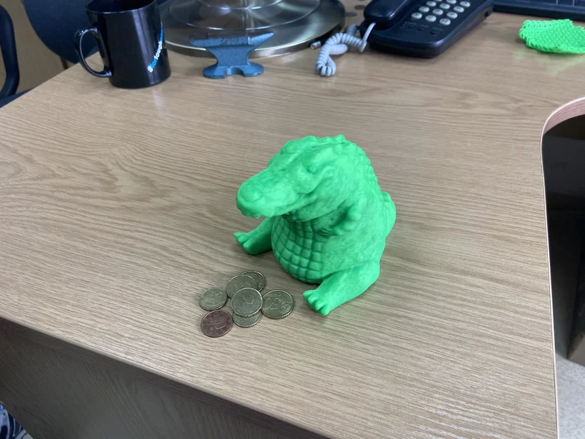 Ống Heo Chubby Cá Sấu (Chubby Crocodile Coin Bank / Piggybank) - Image 7