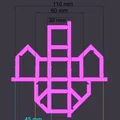 Calibration Bro (CaliFlower/Calilantern alt) – shape + Calculator – Klipper/Marlin - Thumbnail 3