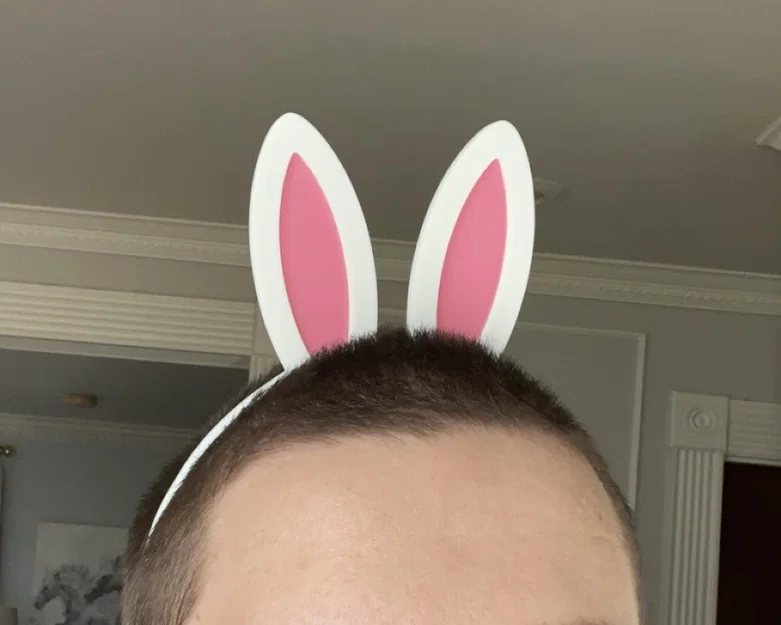 Bờm tai thỏ 3D dễ thương cho bé yêu (Easter Bunny Ears Headband) - Image 1