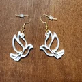 Bông tai hình chim bồ câu Easter Dove Earrings (File in 3D) - Thumbnail 1