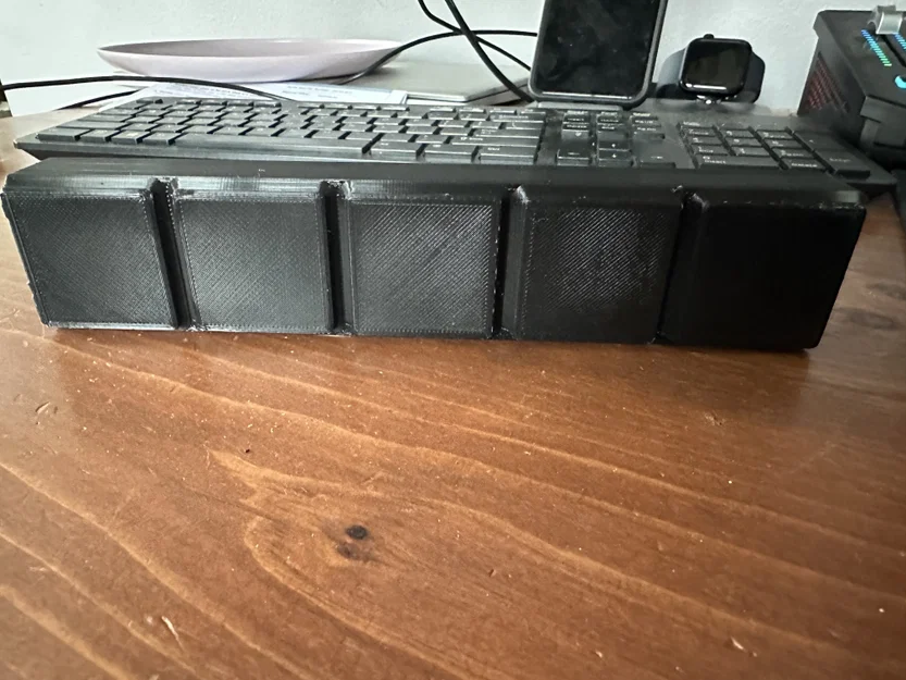 Khay chứa đồ Gridfinity 1x5x3 không lỗ nam châm tiện lợi - Image 2