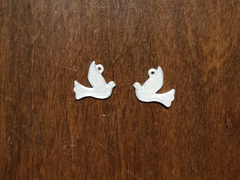 Bông tai chim bồ câu Easter Dove - Mẫu trang sức in 3D xinh xắn - Image 2