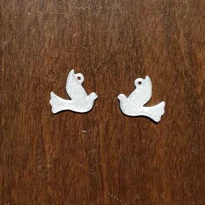 Bông tai chim bồ câu Easter Dove - Mẫu trang sức in 3D xinh xắn