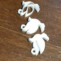 Móc khóa chim bồ câu 3D - Quà tặng ý nghĩa dịp lễ Phục sinh - Thumbnail 3
