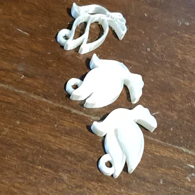 Móc khóa chim bồ câu 3D - Quà tặng ý nghĩa dịp lễ Phục sinh