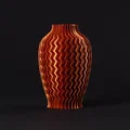Bình hoa Zigzag Nhám (Vase Mode) – Textured Vase Zigzag - Thumbnail 1