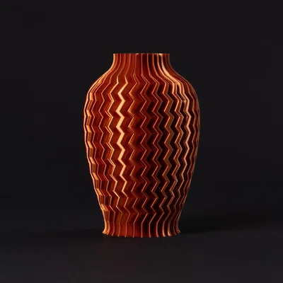 Bình hoa Zigzag Nhám (Vase Mode) – Textured Vase Zigzag