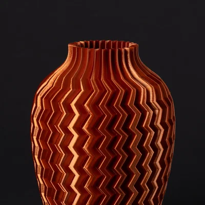 Bình hoa Zigzag Nhám (Vase Mode) – Textured Vase Zigzag