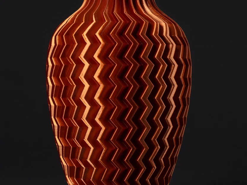 Bình hoa Zigzag Nhám (Vase Mode) – Textured Vase Zigzag - Image 3