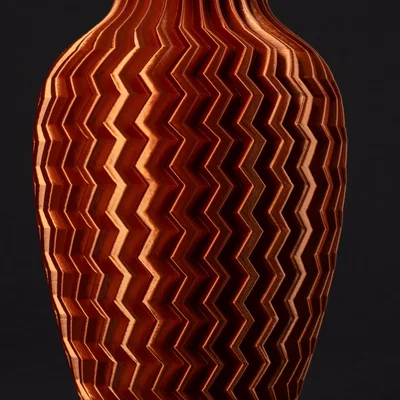 Bình hoa Zigzag Nhám (Vase Mode) – Textured Vase Zigzag