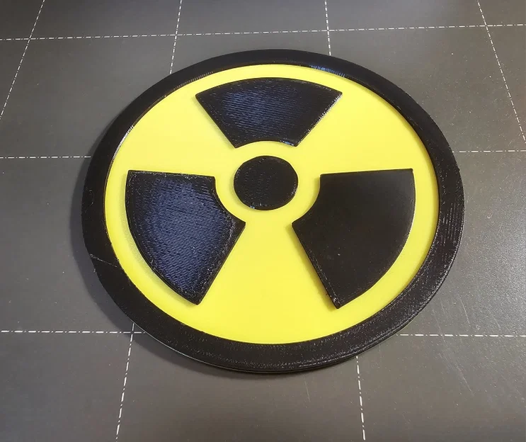 Mô hình biểu tượng phóng xạ Radioactive Fallout in 3D đẹp mắt - Image 2