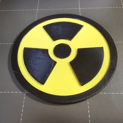 Mô hình biểu tượng phóng xạ Radioactive Fallout in 3D đẹp mắt
