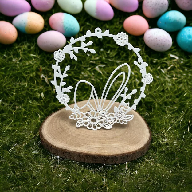 Vòng Trang Trí Thỏ Phục Sinh (Easter Rabbit/Bunny Wreath) - Image 1