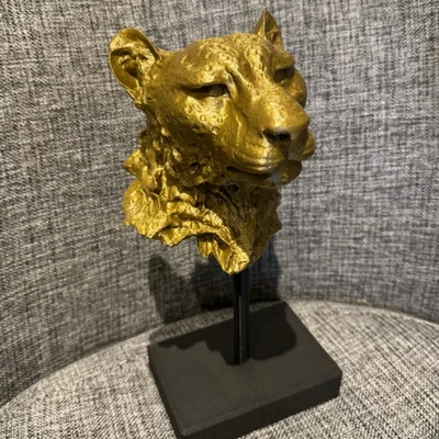 Tượng đầu báo Gepard (Cheetah Head) in 3D trang trí nghệ thuật