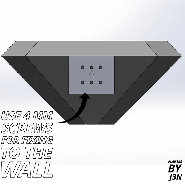 Chậu Treo Tường Hình Học Tự Tưới (Geometric Wall planter) - Image 7