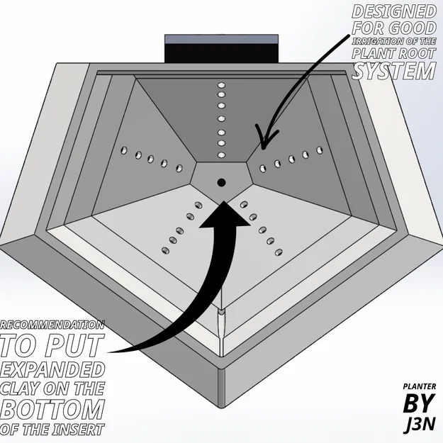 Chậu Treo Tường Hình Học Tự Tưới (Geometric Wall planter) - Image 9