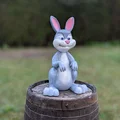 Thỏ Easter hoạt hình dễ thương cho khu vườn - Thumbnail 5