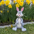 Thỏ Easter hoạt hình dễ thương cho khu vườn - Thumbnail 6