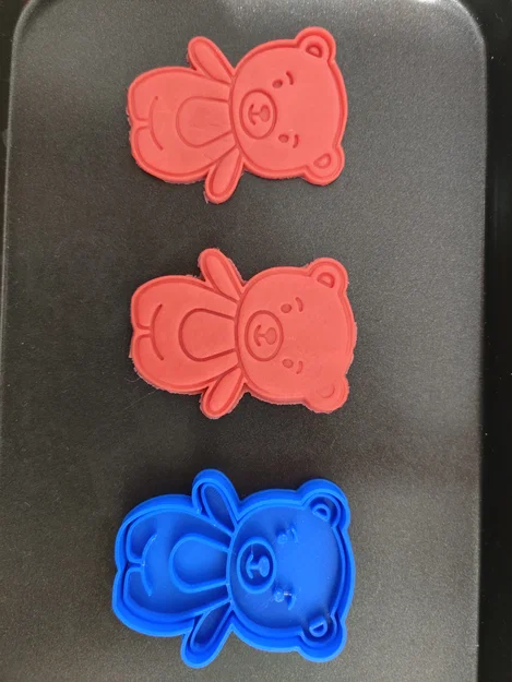 Khuôn cắt bánh quy hình chú gấu (Cookie cutter - Bear) in 3D dễ thương - Image 1