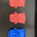 Khuôn cắt bánh quy hình chú gấu (Cookie cutter - Bear) in 3D dễ thương - Thumbnail 1