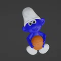 Mô hình chú Xì Trum Smurf Easter in 3D độc đáo - Thumbnail 3