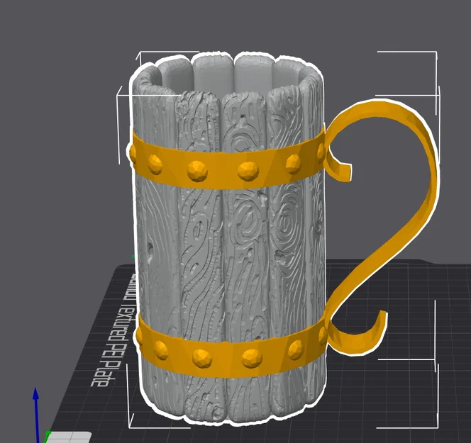 Ly Bia Trung Cổ (Medieval Beer Mug) - Image 1
