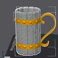 Ly Bia Trung Cổ (Medieval Beer Mug) - Thumbnail 1