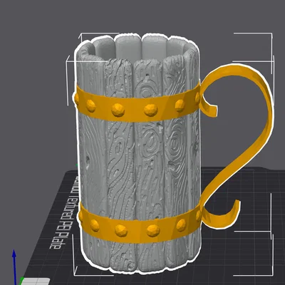 Ly Bia Trung Cổ (Medieval Beer Mug)