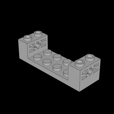 Mảnh ghép Plate 2x6 tương thích LEGO với lỗ trục quay tùy chỉnh