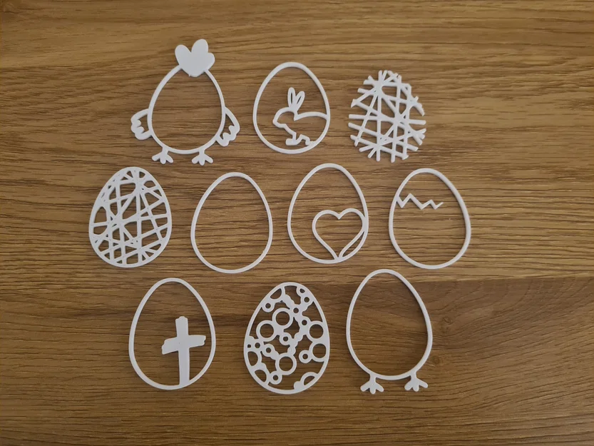 Bộ sưu tập trang trí trứng Phục Sinh 3D (Easter Egg Ornaments) xinh xắn - Image 1
