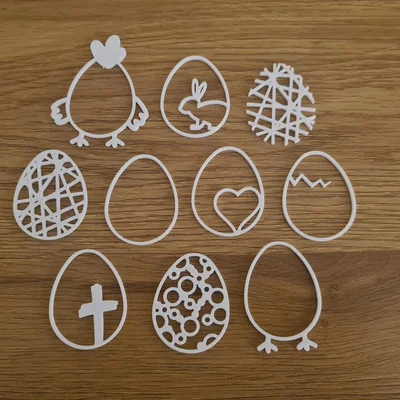Bộ sưu tập trang trí trứng Phục Sinh 3D (Easter Egg Ornaments) xinh xắn